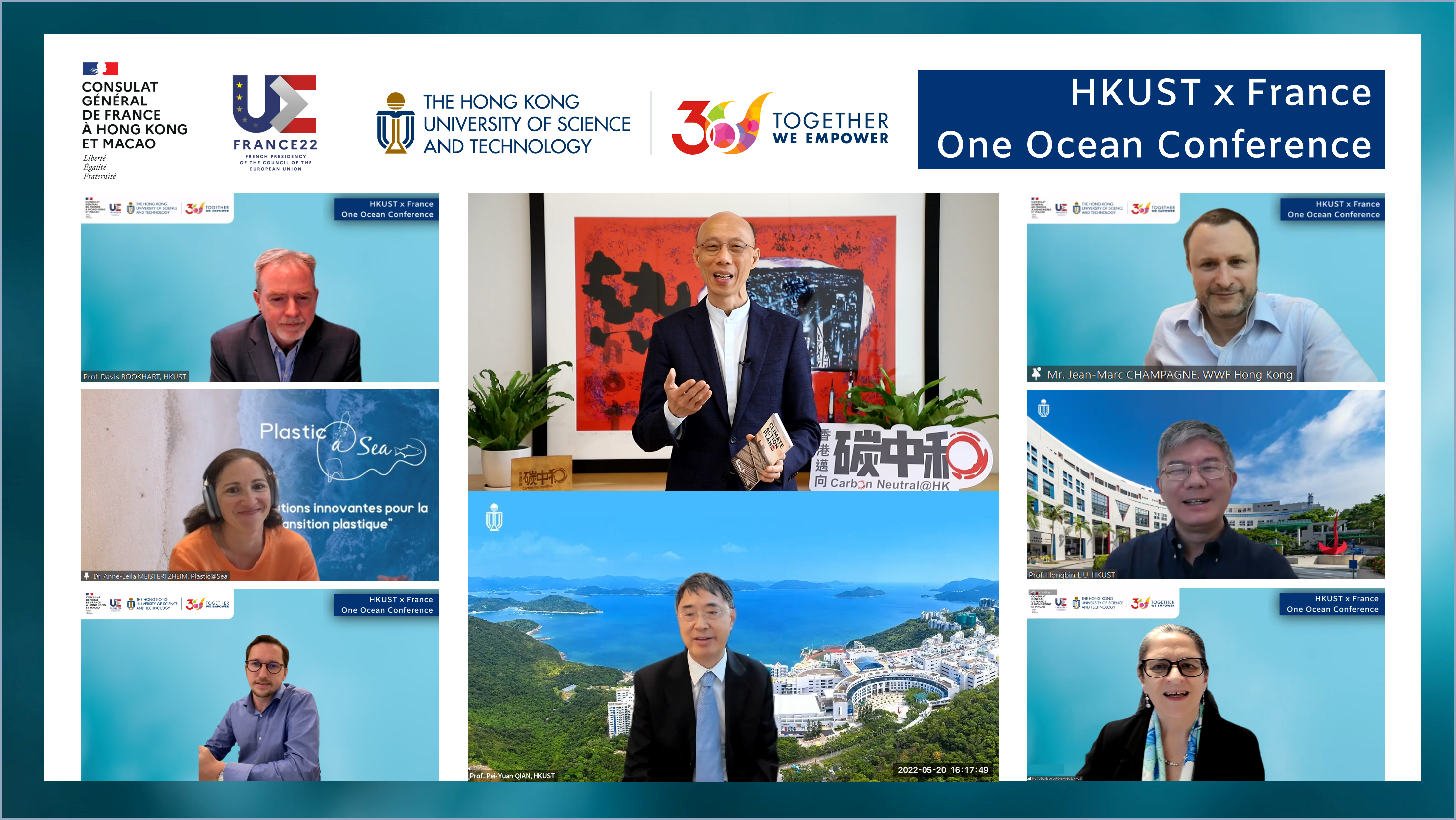  The One Ocean Conference was the latest activity co-organized by HKUST and the Consulate General of France in Hong Kong and Macau.