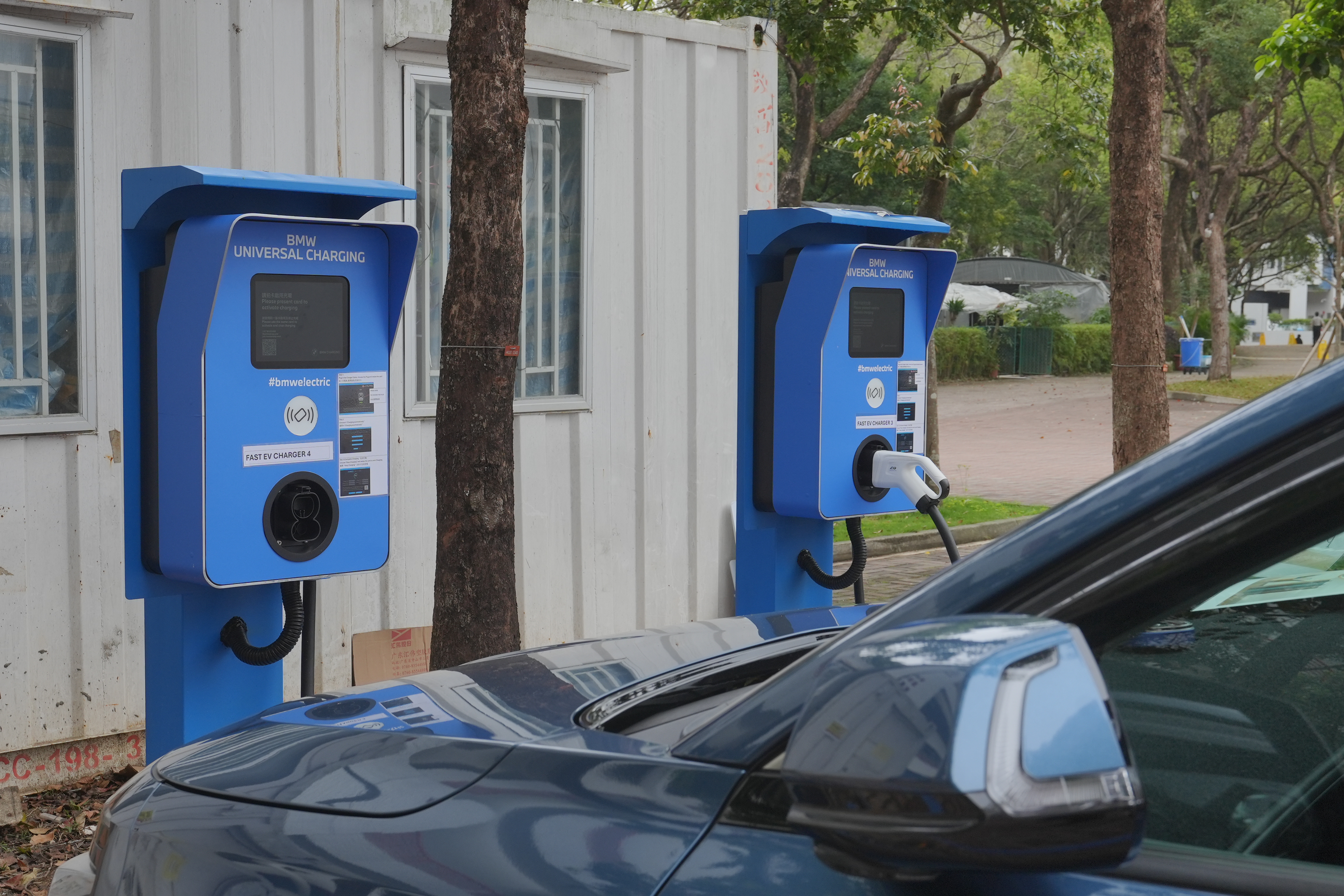 The fast EV chargers, recently donated by BMW HK, have been in trial operation since early this week.