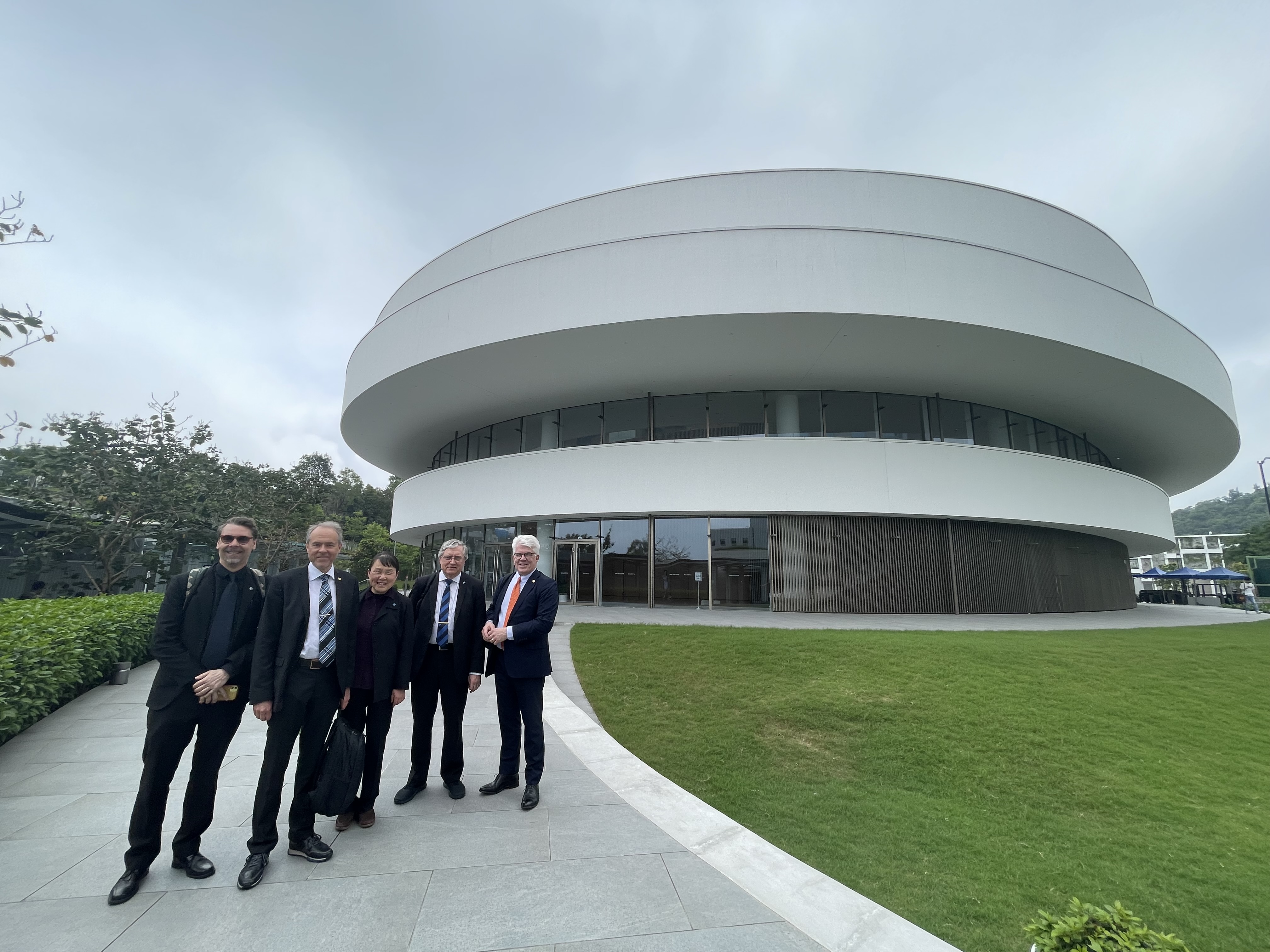 The KTH Royal Institute of Technology delegation toured Shaw Auditorium.