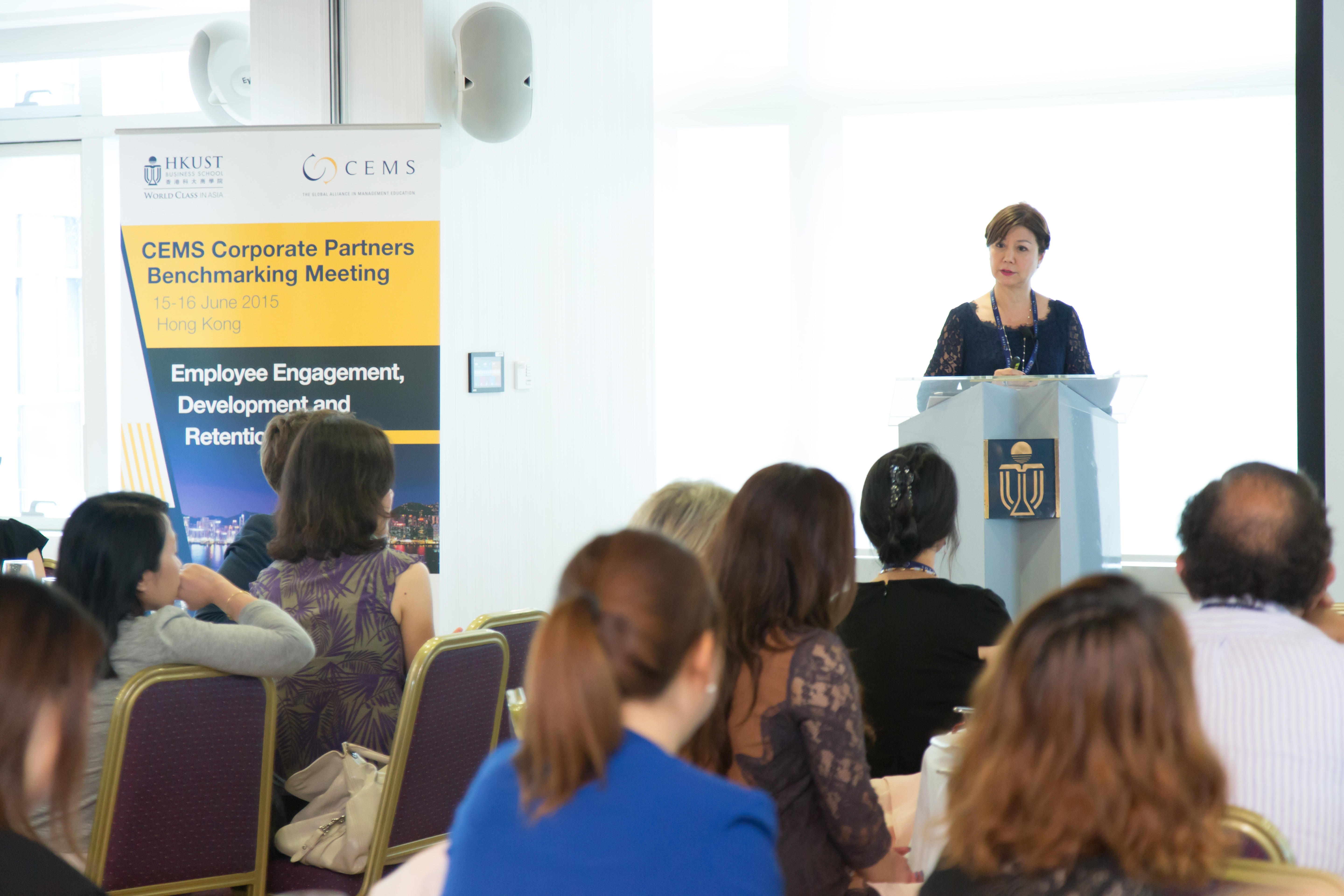 The Corporate Benchmarking Conference cohosted by the HKUST Business School and CEMS provides a platform for top international companies to discuss recruitment and staffing procedures in a neutral environment.