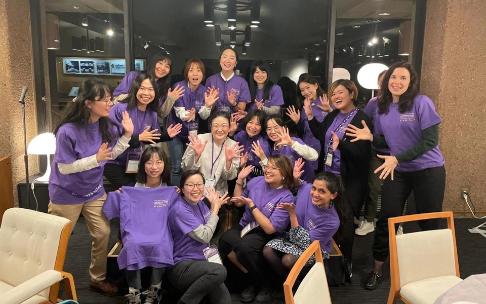 Group photo at Raising Stars Women in Engineering Workshop 2023.