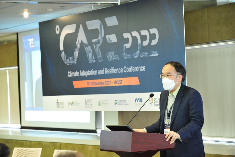 财经事务及库务局局长许正宇先生为CARE2020「政策及绿色金融论坛」开幕致辞。