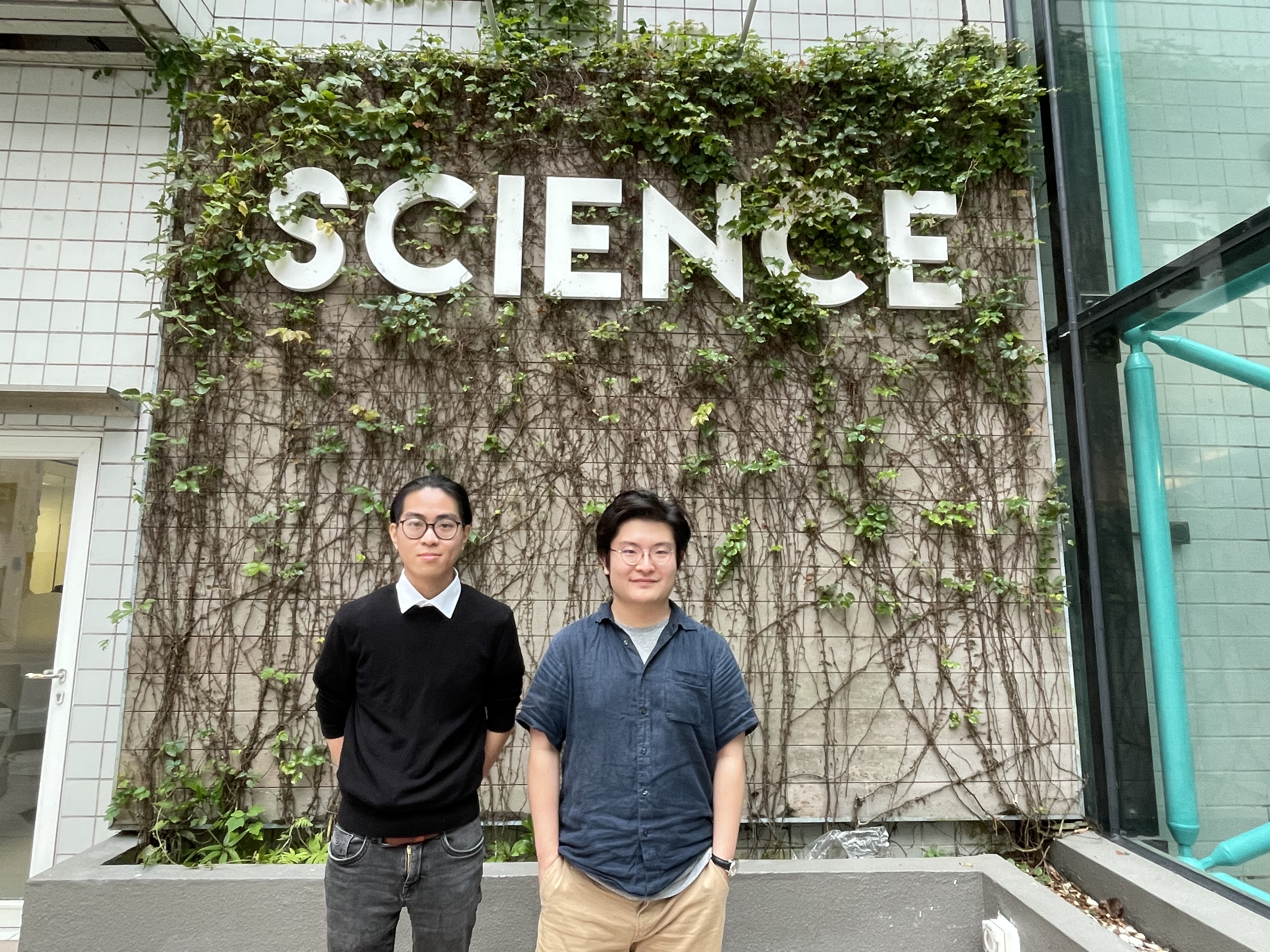 Thomas LAM (left) and Dicky WONG, alumni of the International Research Enrichment Program at HKUST. 