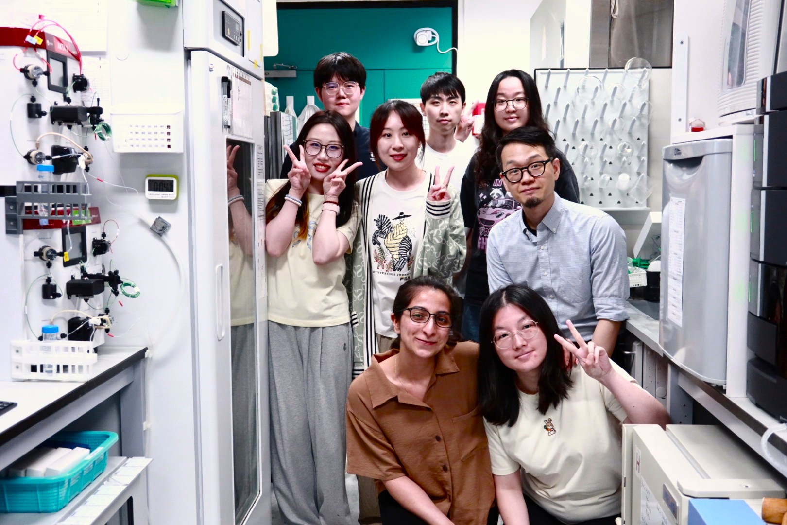 A group photo of the research team 