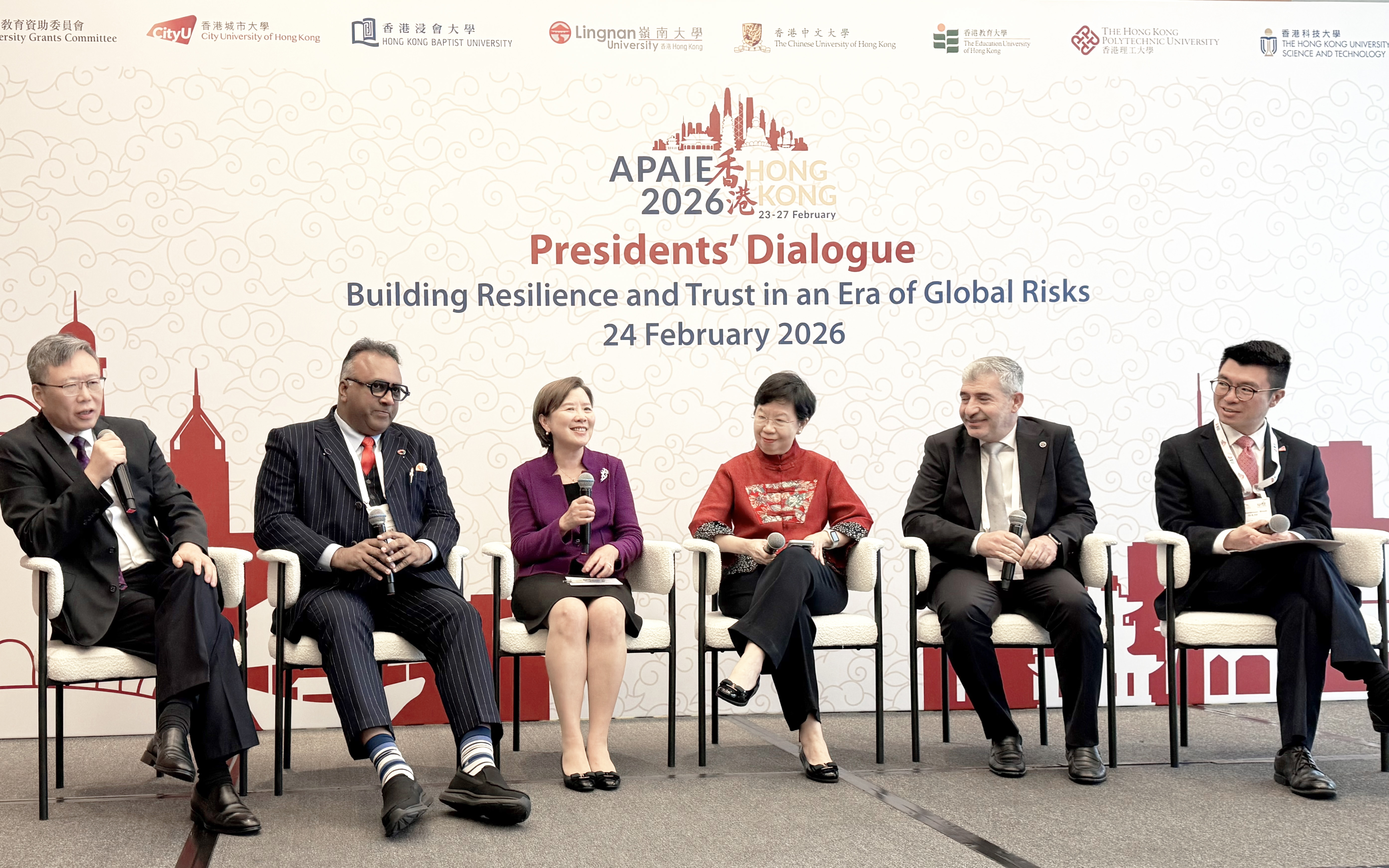 Prof. Nancy IP, President of HKUST joined the APAIE 2026 Presidents’ Dialogue, engaging with over 70 global university leaders—on the theme “Partnerships for the Global Good: Navigating Challenges, Excelling Innovation, and Building Trust”.