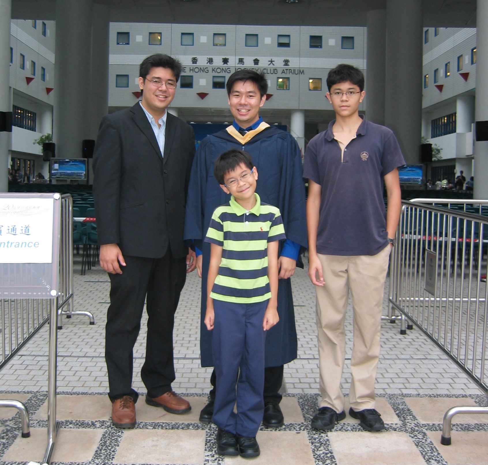 Prof. Lau's four sons