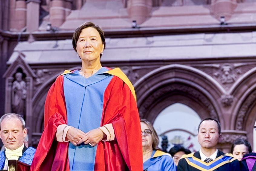 香港科大校长叶玉如教授获斯特拉斯克莱德大学颁授荣誉博士学位 表扬其卓越科学及教育贡献